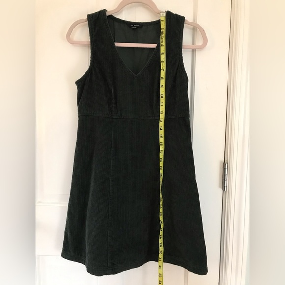 American Eagle AE Studio Hunter Green Corduroy Jumper Sheath Dress - Picture 2 of 9